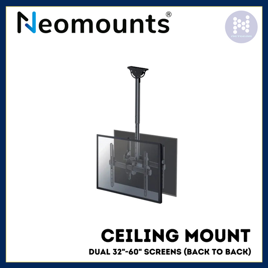 NEOMOUNTS TV/MONITOR CEILING MOUNT FOR DUAL 32"-60" SCREENS (BACK TO BACK)