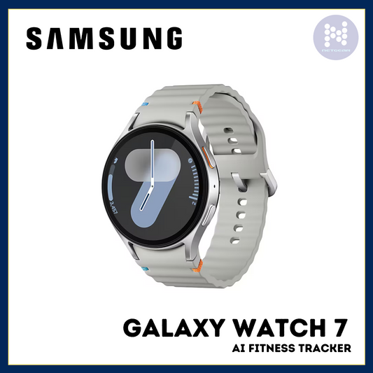 SAMSUNG GALAXY WATCH 7 SILVER WITH AI FITNESS TRACKER