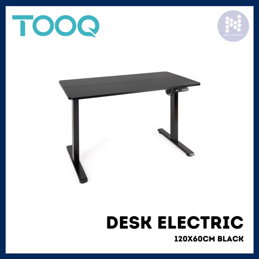 TOOQ DESK ELECTRIC 120X60CM BLACK
