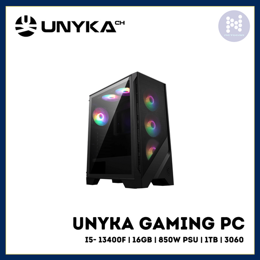 UNYKA RGB i5 13F 16GB 1TB RTX3060 W11PRO 850W