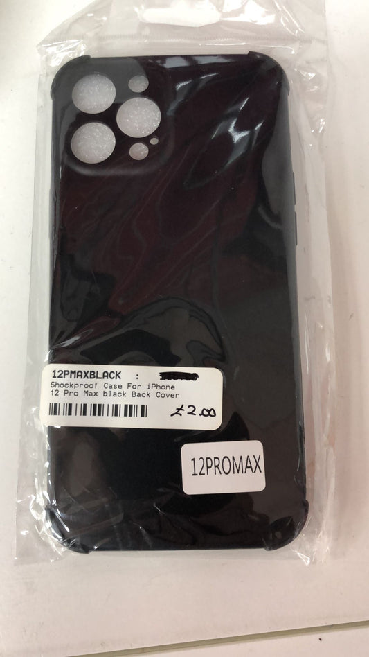 CASE FOR IPHONE 12 PRO MAX BLACK BACK COVER