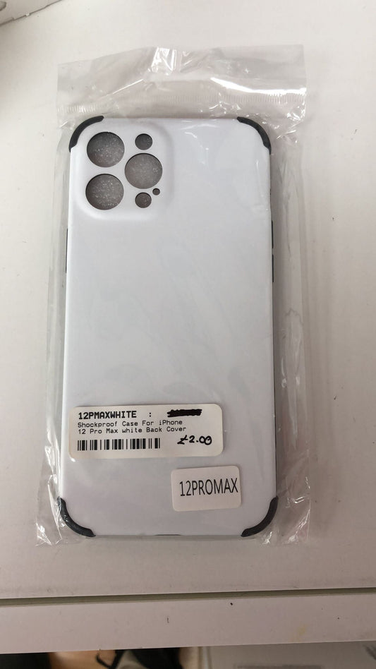 CASE FOR IPHONE 12 PRO MAX WHITE BACK COVER