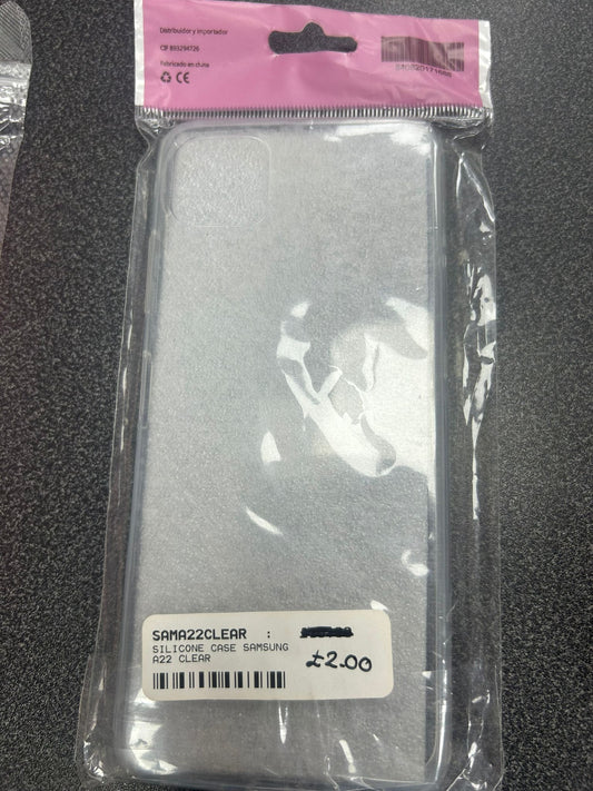 SILICONE CASE SAMSUNGA22 CLEAR
