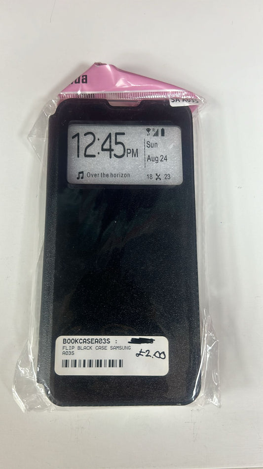 FLIP BLACK CASE SAMSUNG A03S