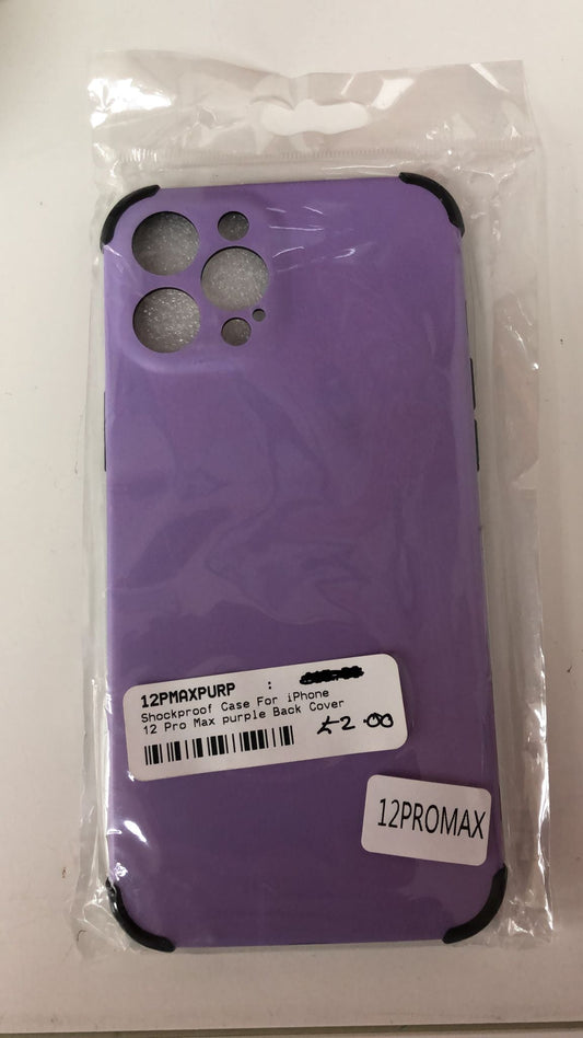 CASE FOR IPHONE 12 PRO MAX PURPLE BACK COVER