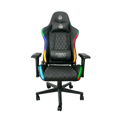 KEEPOUT GAMING CHAIR BLACK RGB