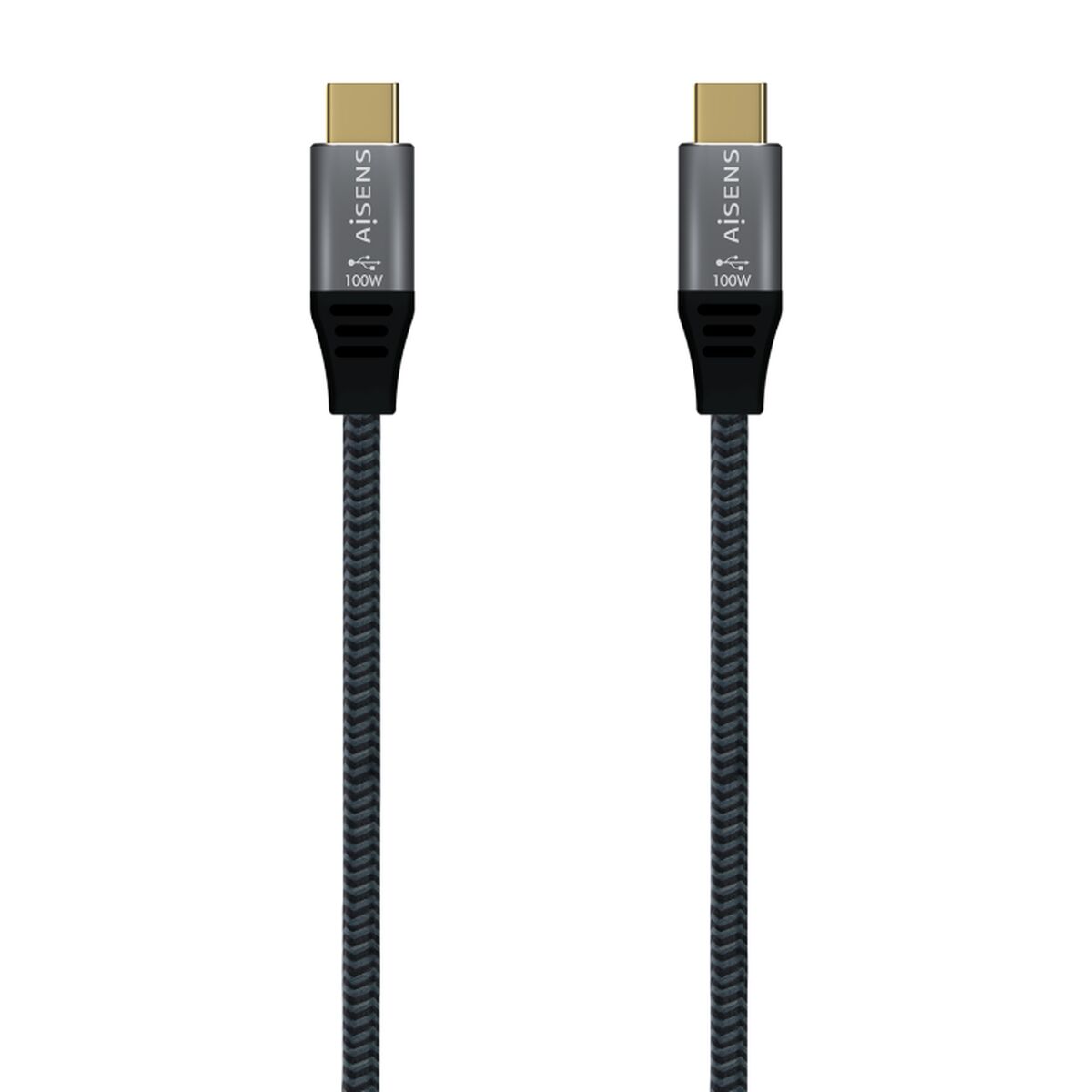 AISENS CABLE USB-C 3.2 (M-M) 2M 20GBPS 5A 100W