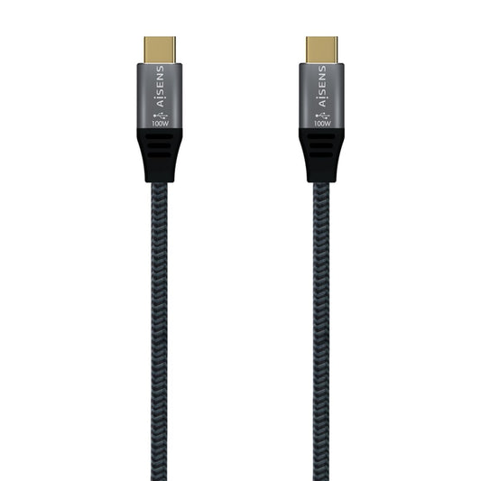 AISENS CABLE USB-C 3.2 (M-M) 2M 20GBPS 5A 100W