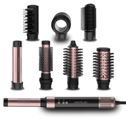 Cecotec air brush Bamba CeramicCare 8in1 AirGlam Black