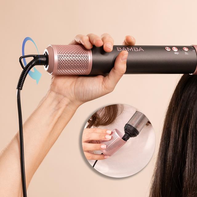 Cecotec air brush Bamba CeramicCare 8in1 AirGlam Black