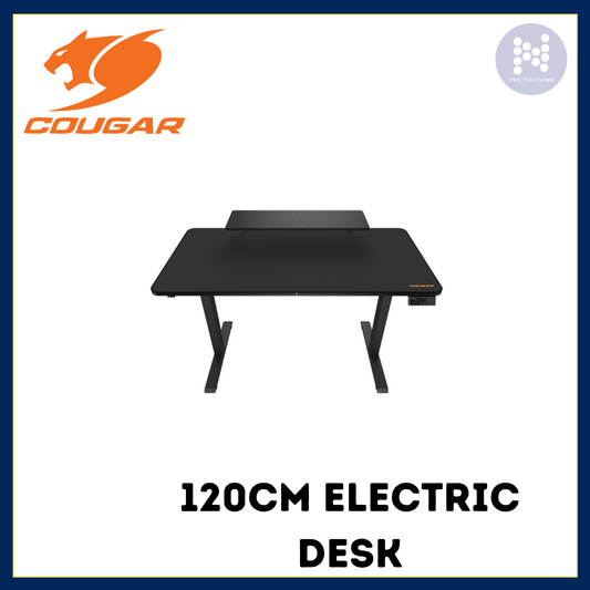 COUGAR ELECTRIC DESK BLACK  120X60