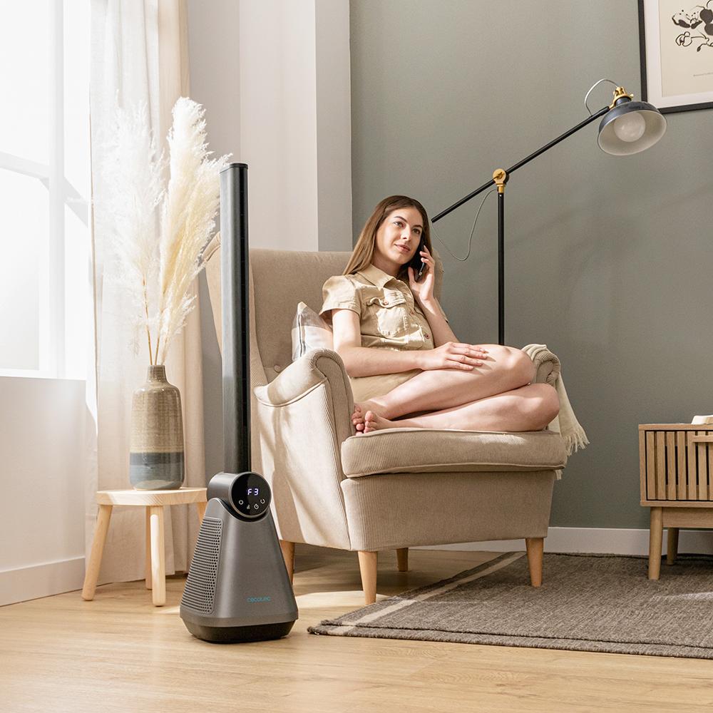Cecotec Industriële Vloerventilator EnergySilence 2000 FloorFlow. 90W, Diameter 20 inch, 3 Snelheden, 5 Aerodynamische Bladen, Eenvoudig in Gebruik en Maximale Veiligheid Cecotec Industriële Vloerventilator EnergySilence 2000 FloorFlow. 90W, Diameter 20 inch, 3 Snelheden, 5 Aerodynamische Bladen, Eenvoudig in Gebruik en Maximale Veiligheid