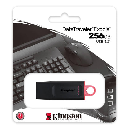 KINGSTON DATATRAVELER EXODIA USB 256GB FLASH DRIVE