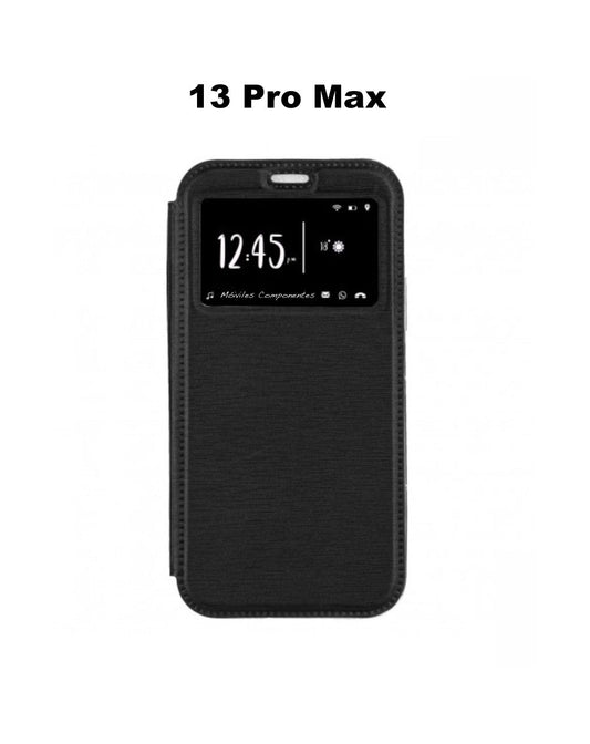 FLIP CASE FOR IPHONE 13 PRO MAX. BLACK