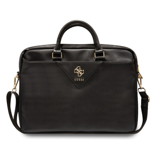 Guess PU Grained 4G Metal Logo Computer Bag 15/16 Black