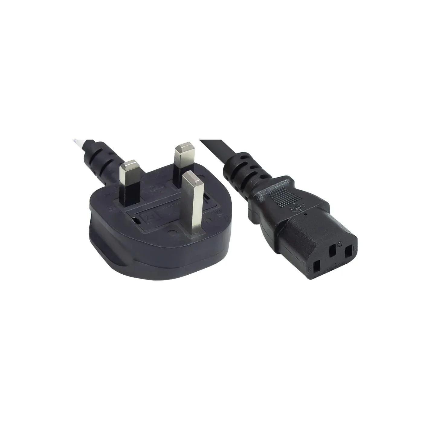 Power Cord UK 3-pin C13 to BS1363 (UK plug), 1.8 m (6 ft.), 10 A, 250 V, Black