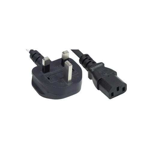 Power Cord UK 3-pin C13 to BS1363 (UK plug), 1.8 m (6 ft.), 10 A, 250 V, Black