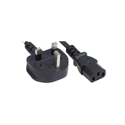 Power Cord UK 3-pin C13 to BS1363 (UK plug), 1.8 m (6 ft.), 10 A, 250 V, Black