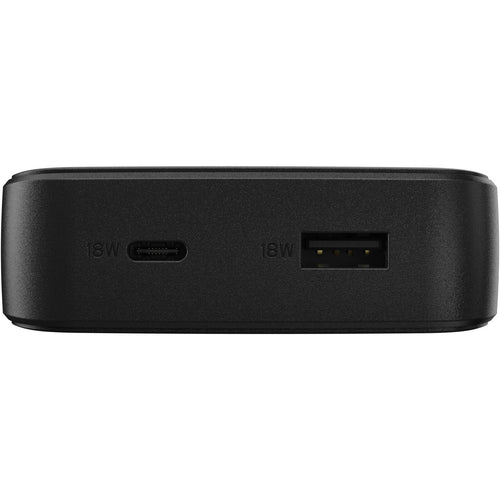 POWER BANK 15K MAH USB A AND C 18W USB-PD + WIRELESS 10W BLACK