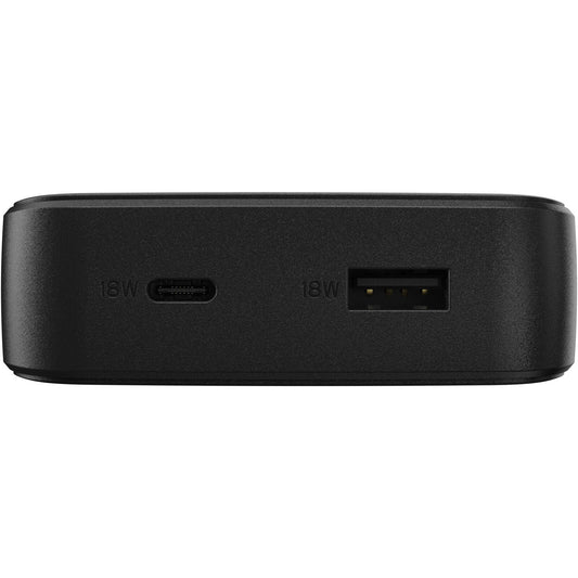 POWER BANK 15K MAH USB A AND C 18W USB-PD + WIRELESS 10W BLACK