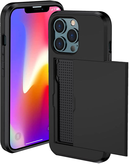 SLIDE CARD HOLDER BACK CASE FOR IPHONE 13