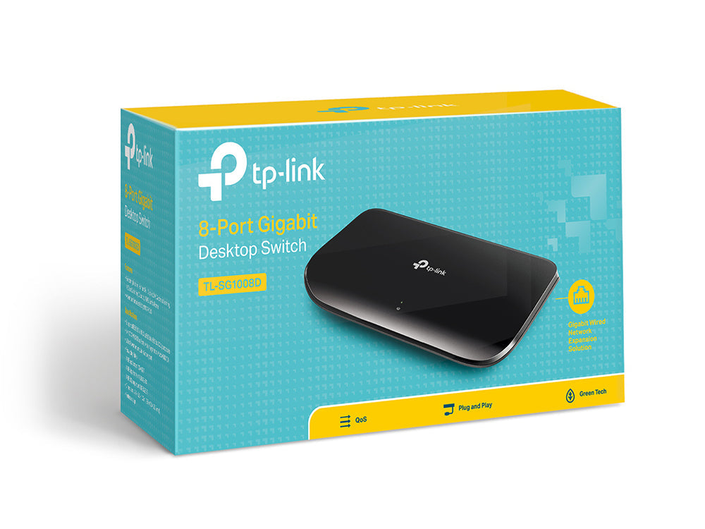 TP-LINK TL-SG1008D 8 Ports Desktop Switch